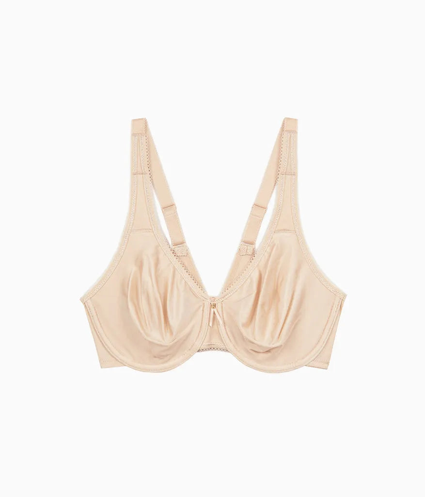 Basic Beauty Full Figure Seamless Underwire Bra: Sand