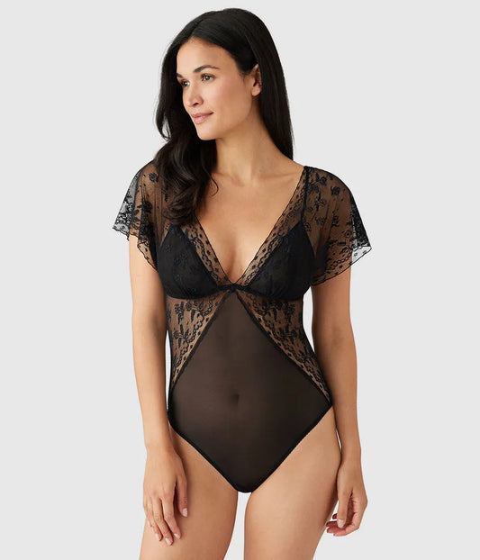 Lifted In Luxury Bodysuit: Black
