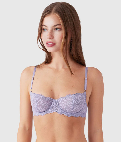 Untamed Demi Underwire Bra: Lavender Gray
