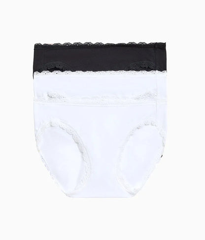 Inspired Eyelet Bikini Panty Pack: White/White/Night