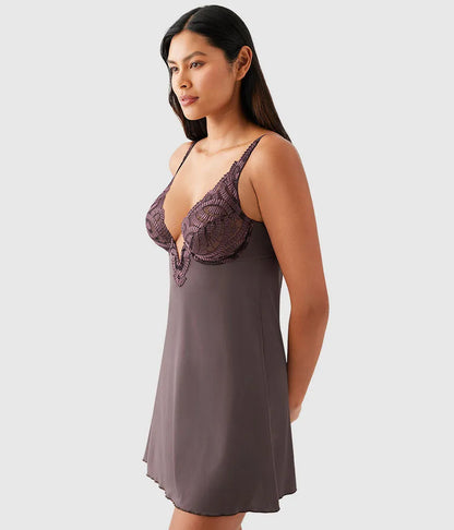 After Dark Chemise: Raisin