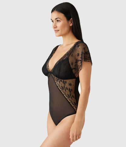 Lifted In Luxury Bodysuit: Black