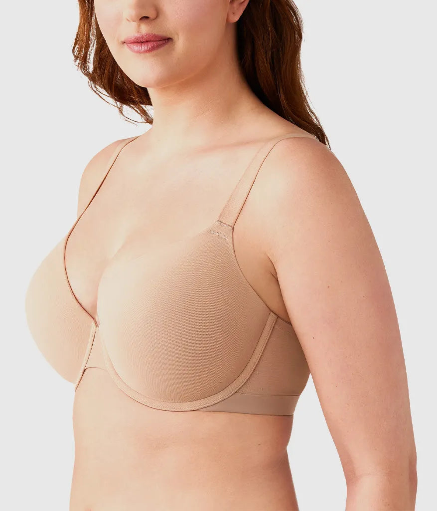Shape Revelation® Shallow Top Underwire T-Shirt Bra: Praline