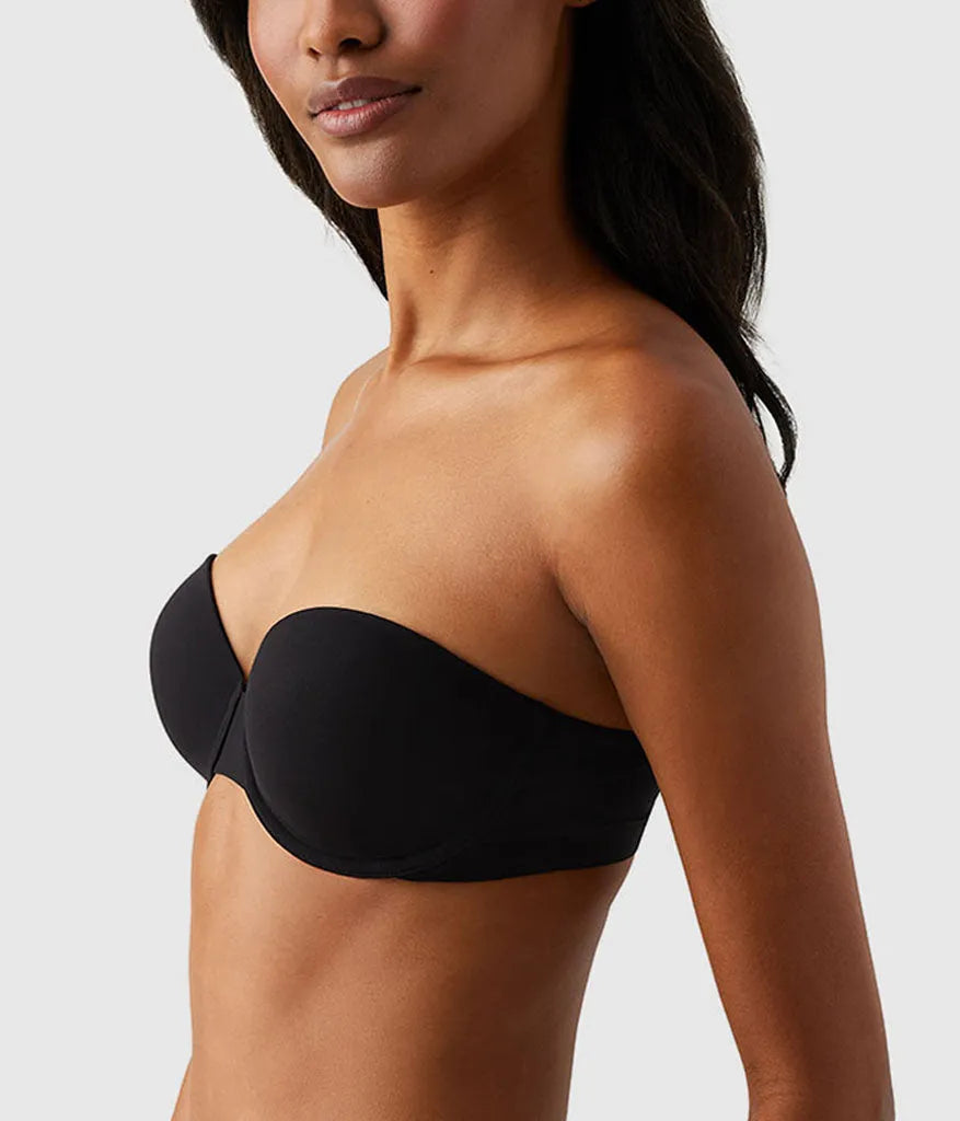 Comfort First Strapless Bra: Black