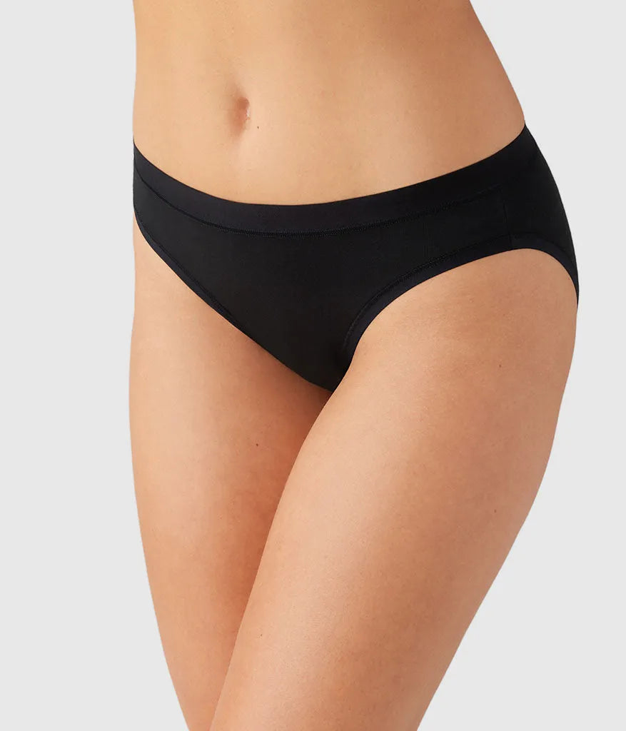 Understated Cotton Bikini: Black