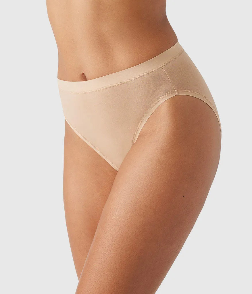 Understated Cotton Hi-Cut: Praline