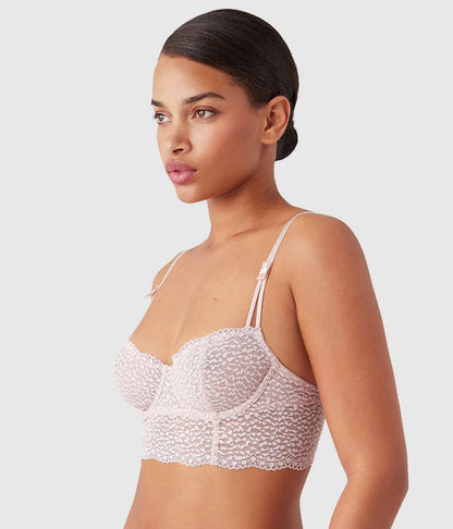Untamed Demi Longline Bra: Rose Smoke