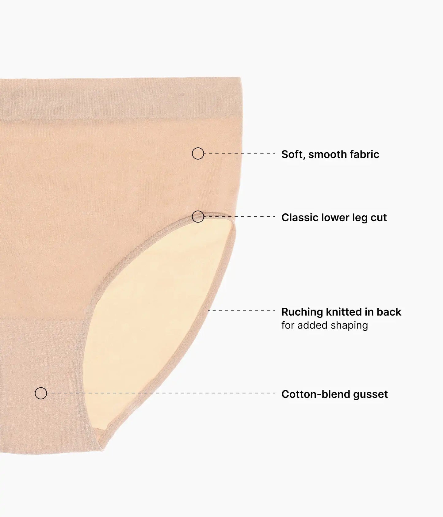 B-Smooth® Seamless Brief: Sand