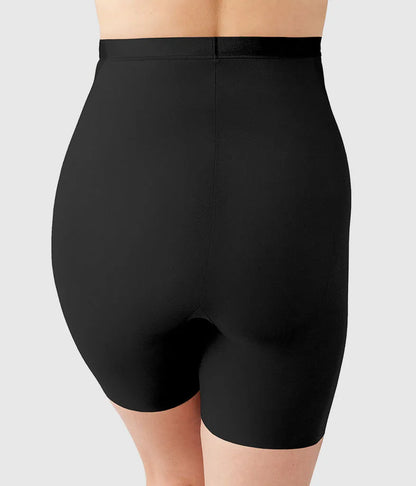 Shape Revelation® Straight Hi-Waist Thigh Shaper: Black