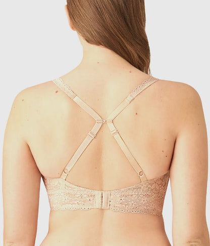 Halo Lace Wire Free Bralette: Sand