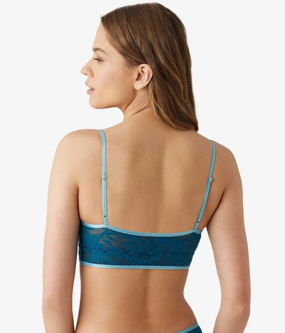 Shadow Scene Bralette: Blue Coral