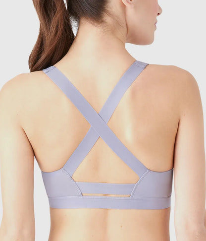 b.active Sport Crop: Lilac Gray