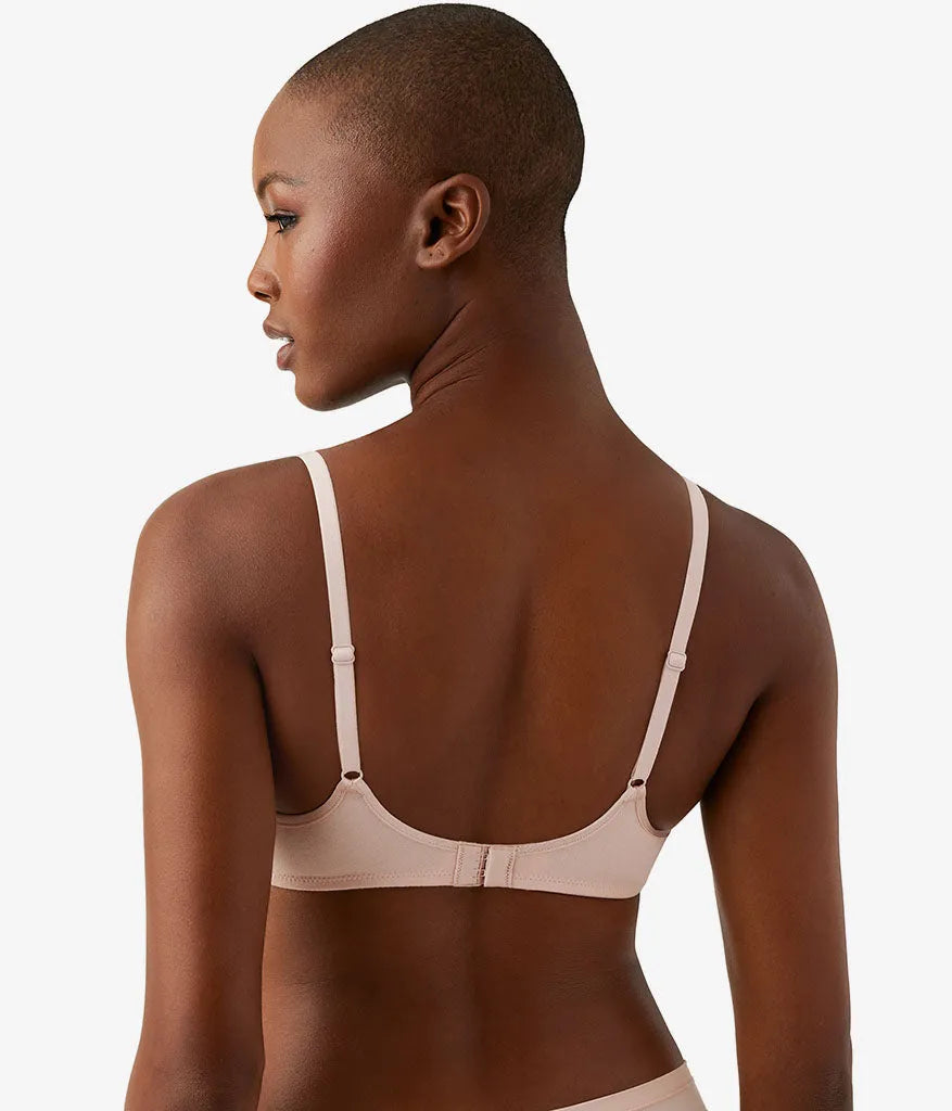 Cotton To A Tee Scoop Underwire Bra: Rose Smoke