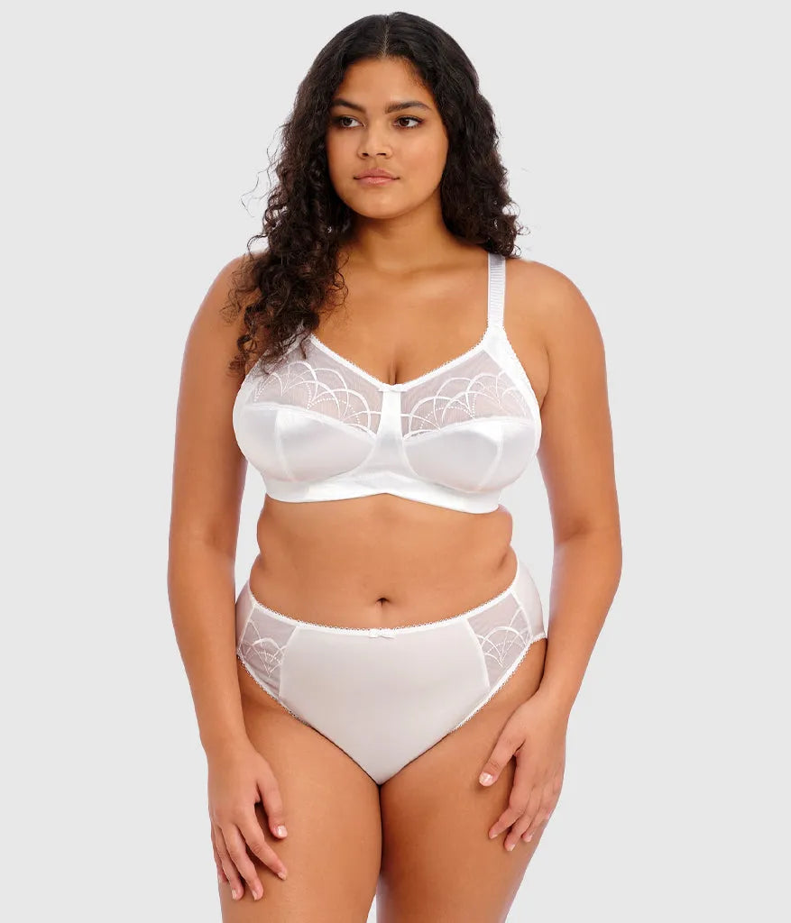 Cate Wire Free Bra: White
