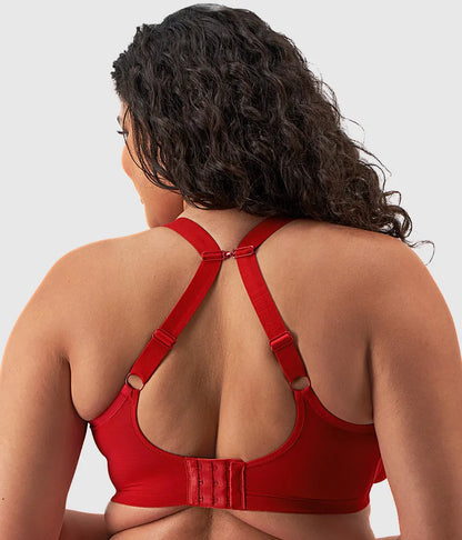 Matilda Underwire Plunge Bra: Haute Red