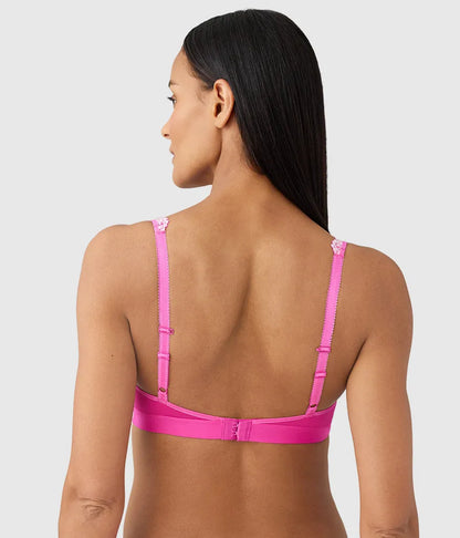 Embrace Lace® Wire Free Bralette: Wild Azalea/Cradle Pink