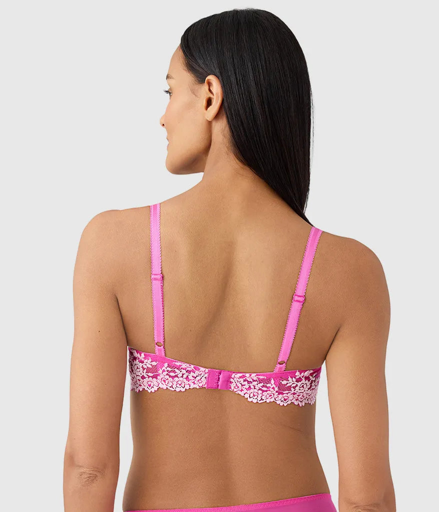 Embrace Lace® T-Shirt Bra: Wild Azalea/Cradle Pink