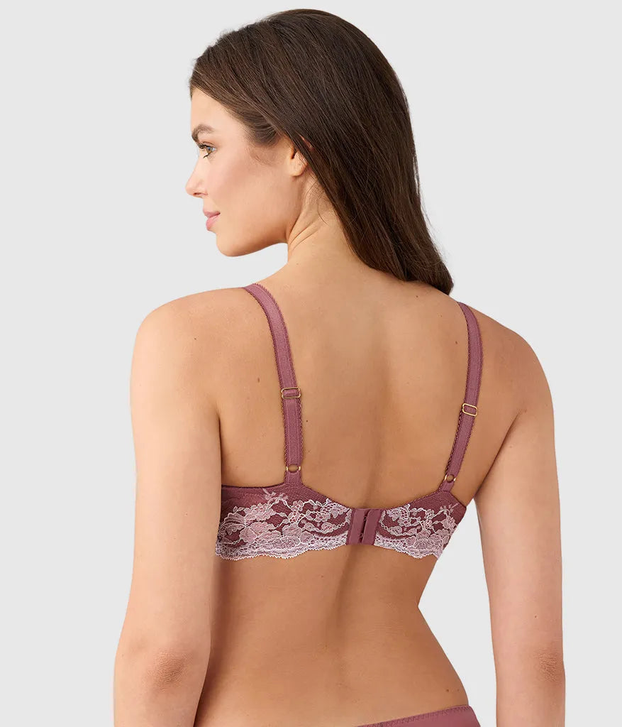 Modern Affair Plunge Underwire Bra: Rose Brown/Cradle Pink