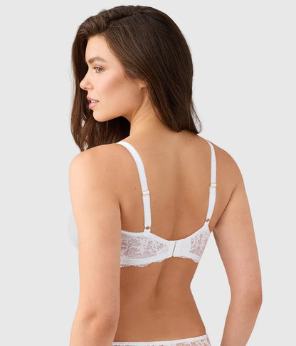 Modern Affair Plunge Underwire Bra: White