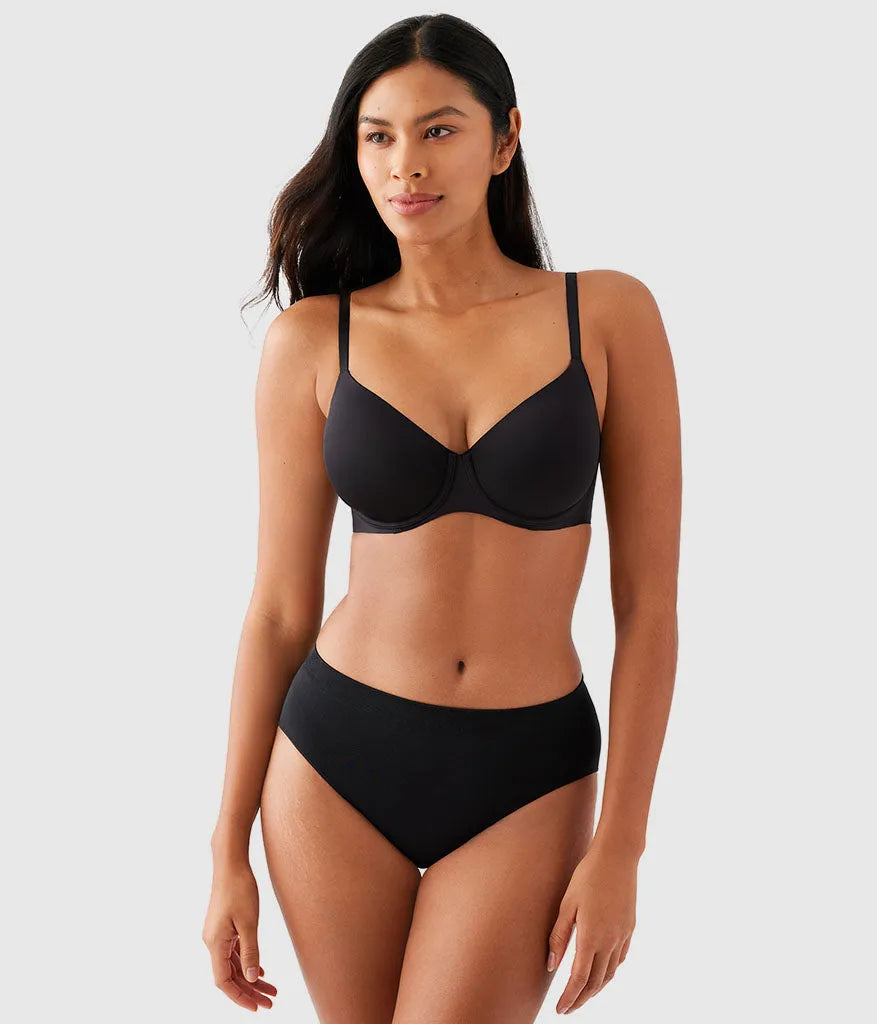Sleek Standard Underwire Bra: Black