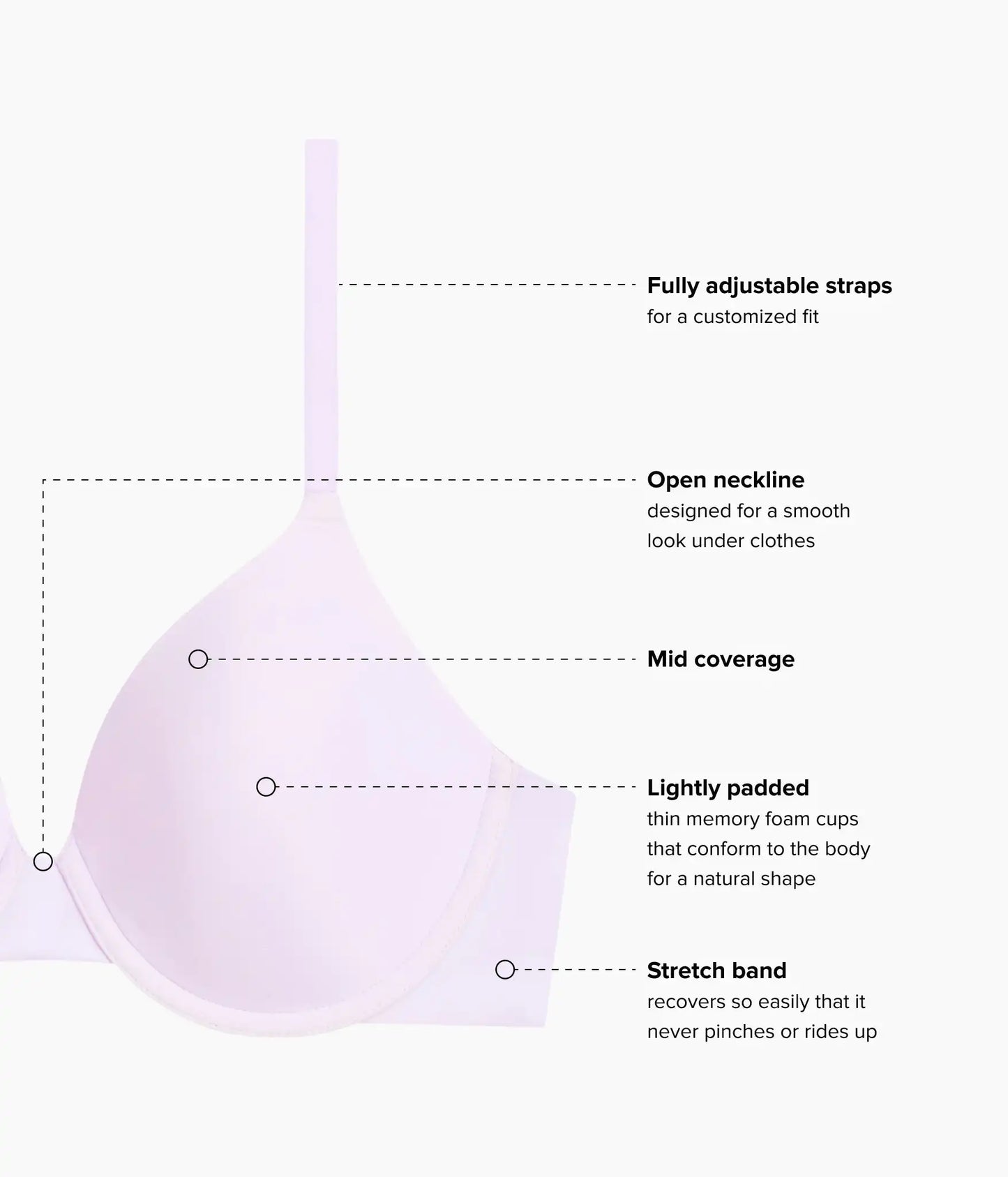 Comfort First T-Shirt Bra: Orchid Hush
