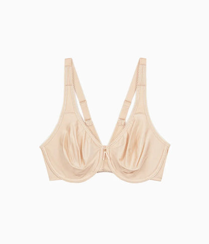 Basic Beauty Full Figure Seamless Underwire Bra: Sand