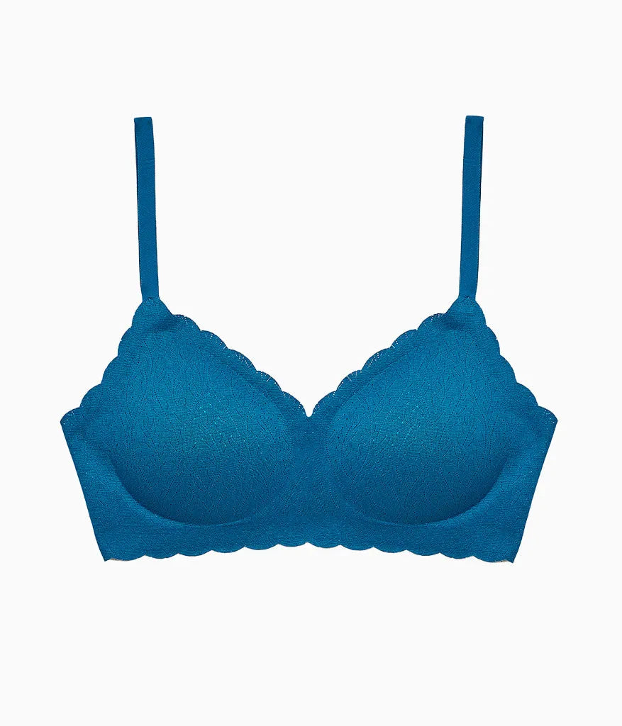 b.wow'd Lace Wire Free Bra: Moroccan Blue
