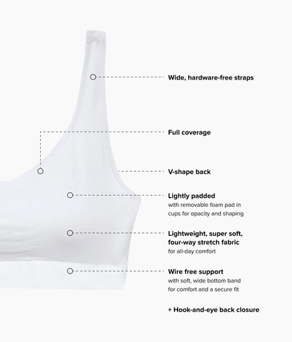 Feeling Flexible Bralette: White