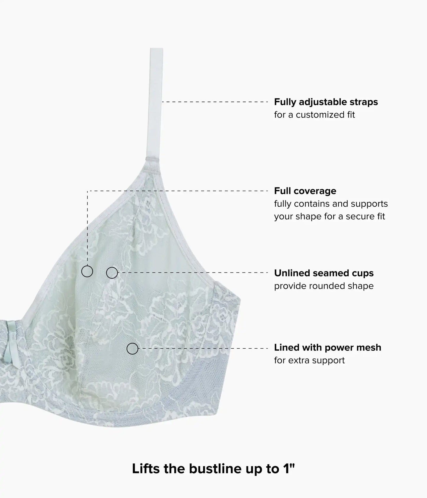 Full Bloom Underwire Bra: Belgian Block