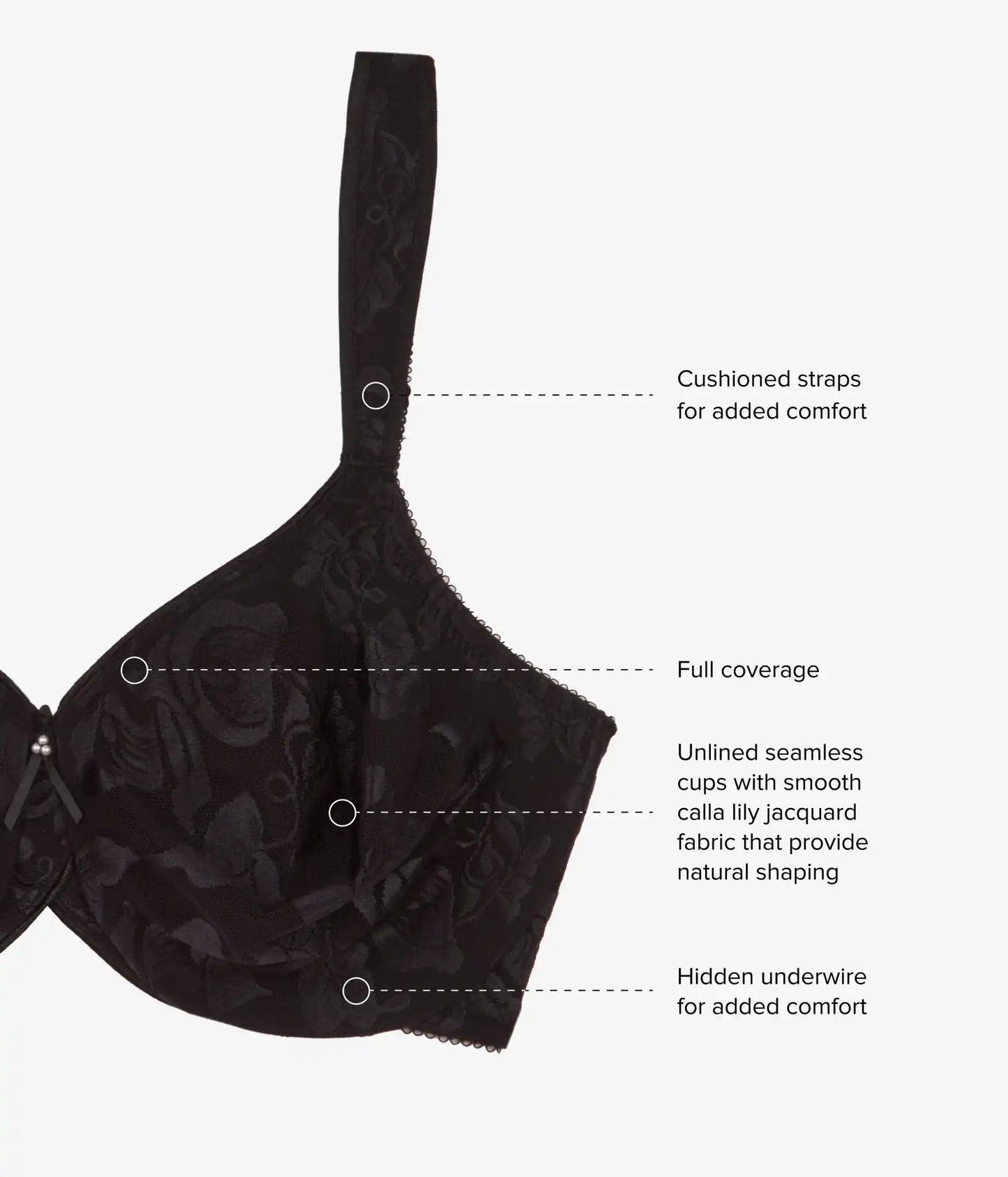 Awareness Underwire Bra: Black