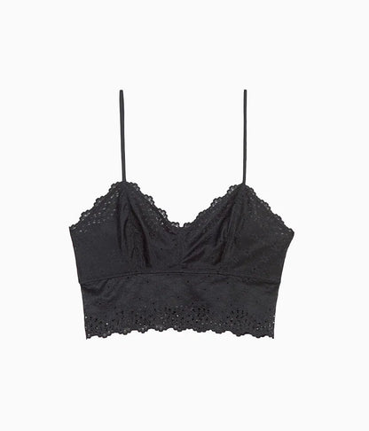 Inspired Eyelet Bralette: Night