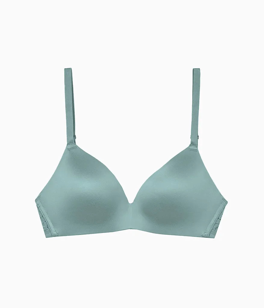 Future Foundation Wire Free T-Shirt Bra with Lace: Trellis