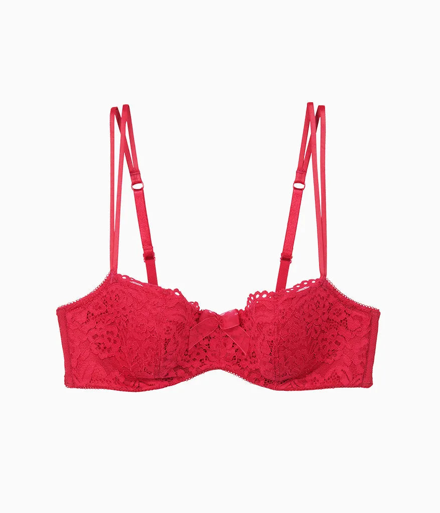 Ciao Bella Balconette Bra: Persian Red