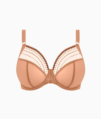 Matilda Underwire Plunge Bra: Cafe Au Lait