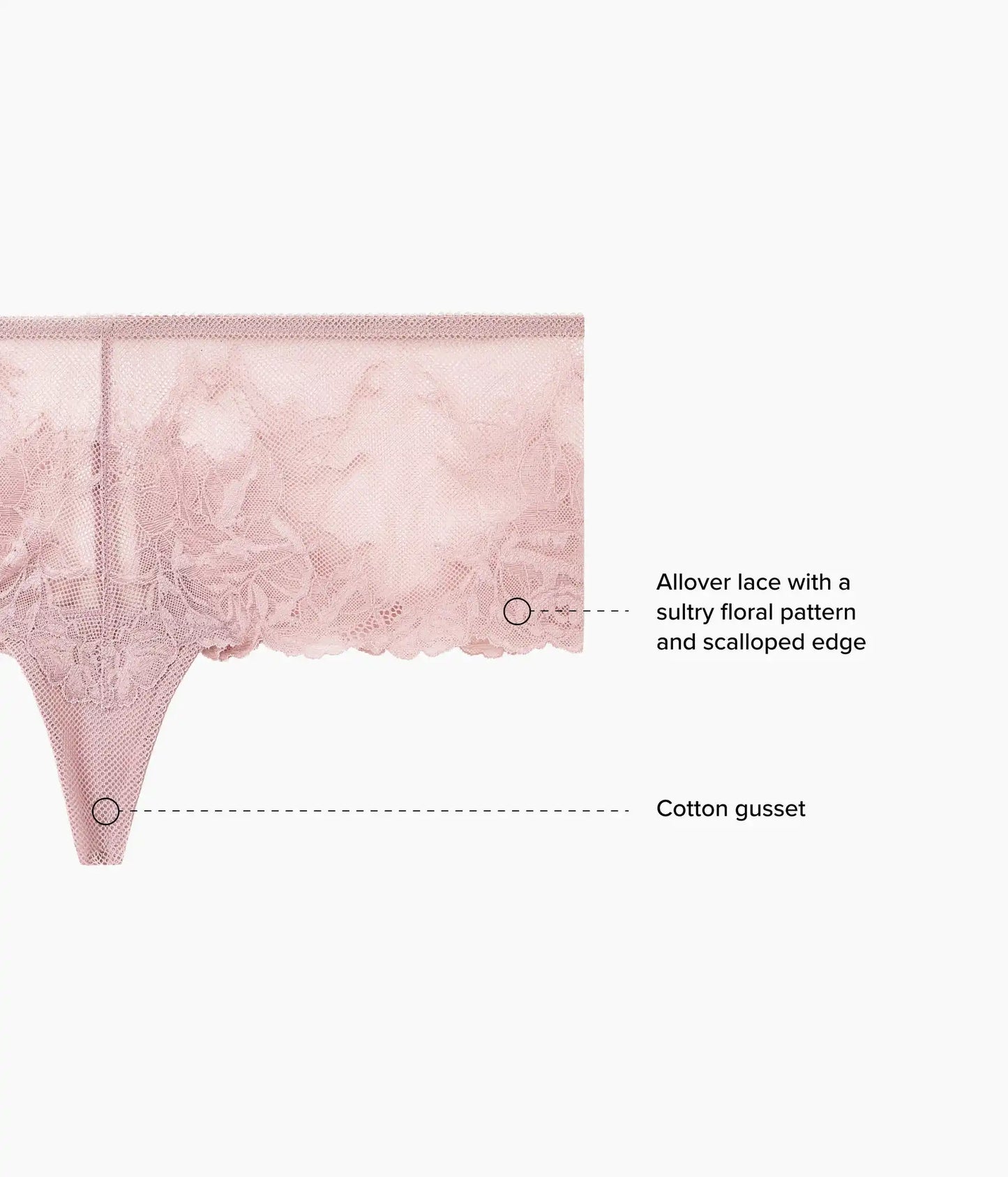 Vivid Attraction Tanga: Woodrose