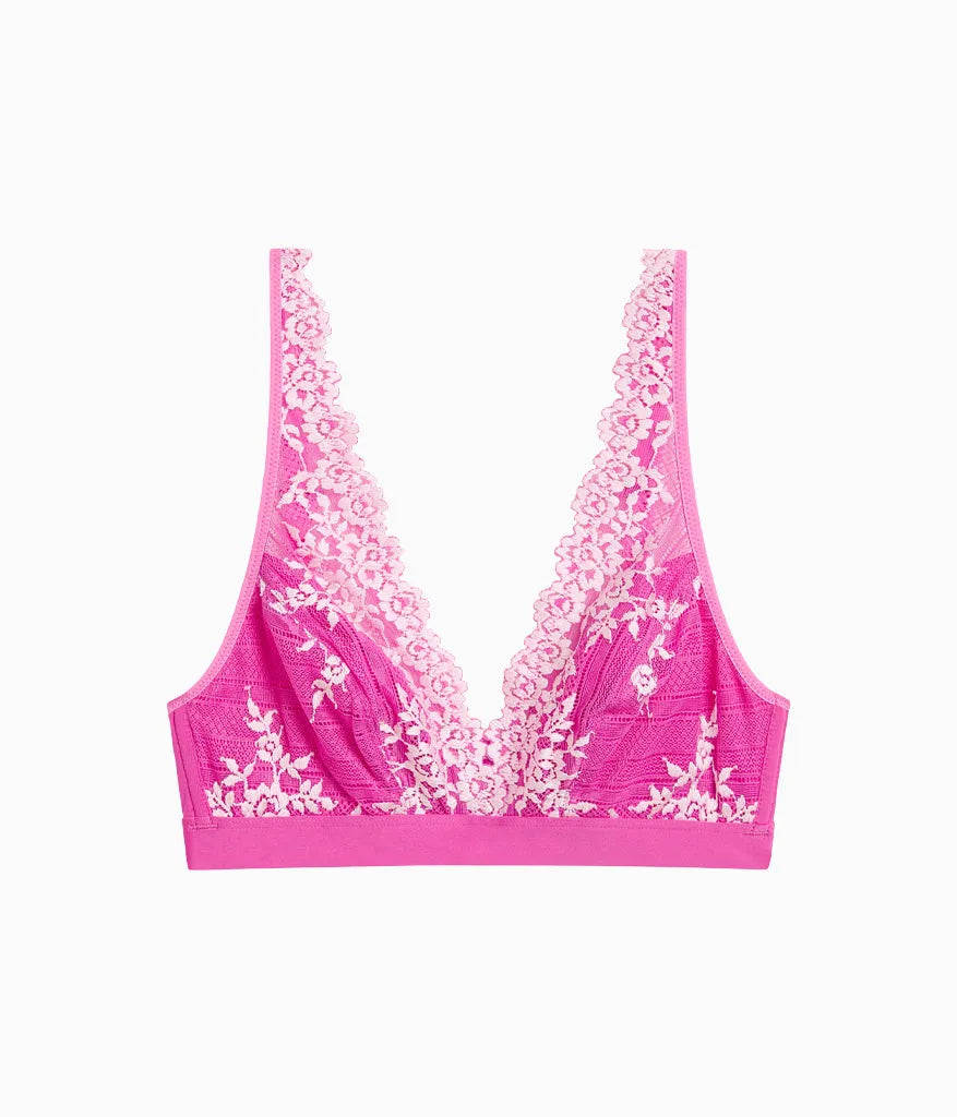 Embrace Lace® Wire Free Bralette: Wild Azalea/Cradle Pink