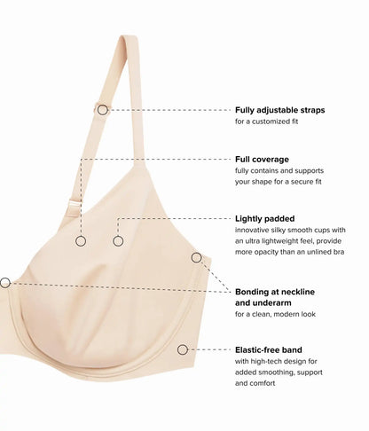 Sleek Standard Underwire Bra: Sand