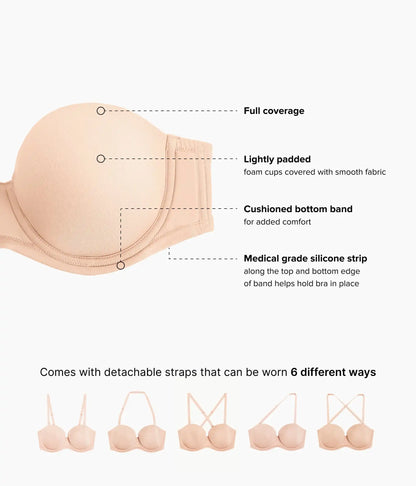 Red Carpet™ Strapless Underwire Bra: Sand