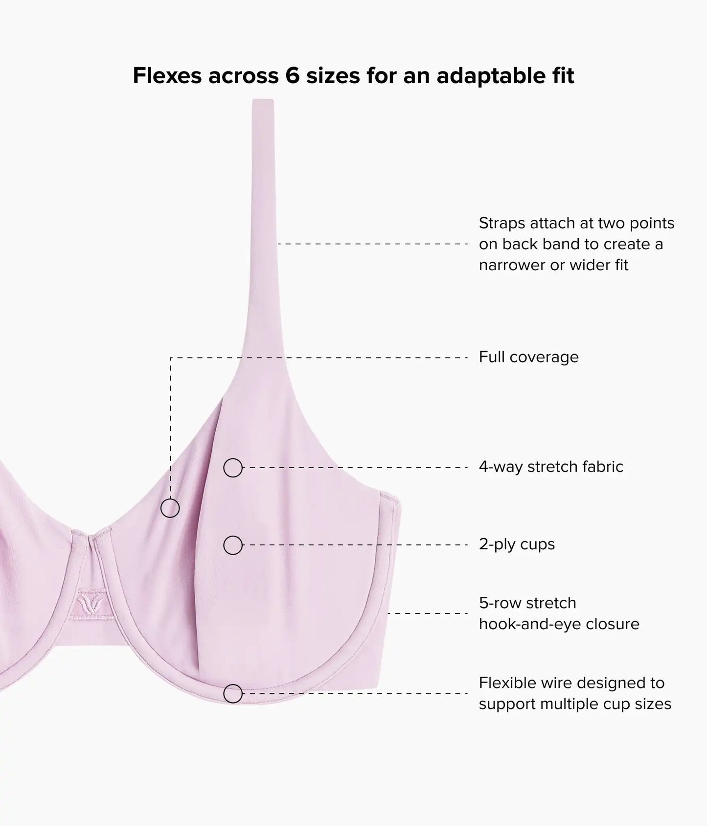 Ever Flexing™ Underwire Bra: Keepsake Lilac