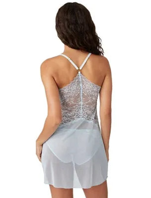 Lace Encounter Chemise: Rose Smoke