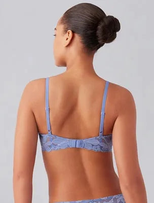 Feeling Famous Balconette Contour Bra: White/Frozen Fjord