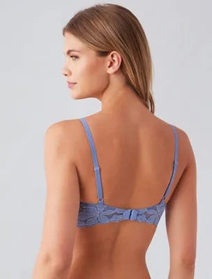 Feeling Famous Wire Free Push Up Bra: Rose Smoke/White